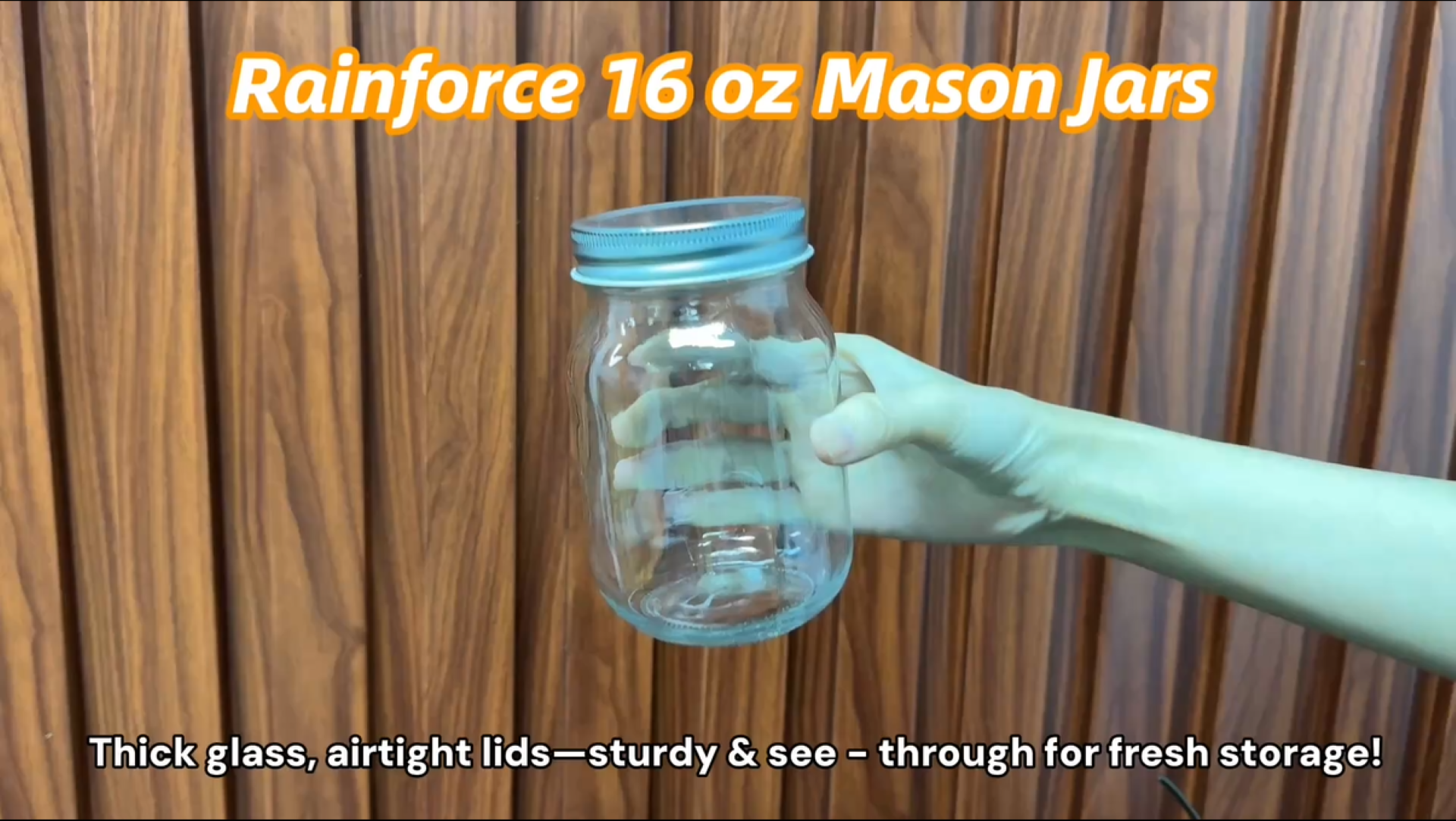 16 oz Mason Jars With Lids Regular Mouth 15 Pack - Glass Jars for